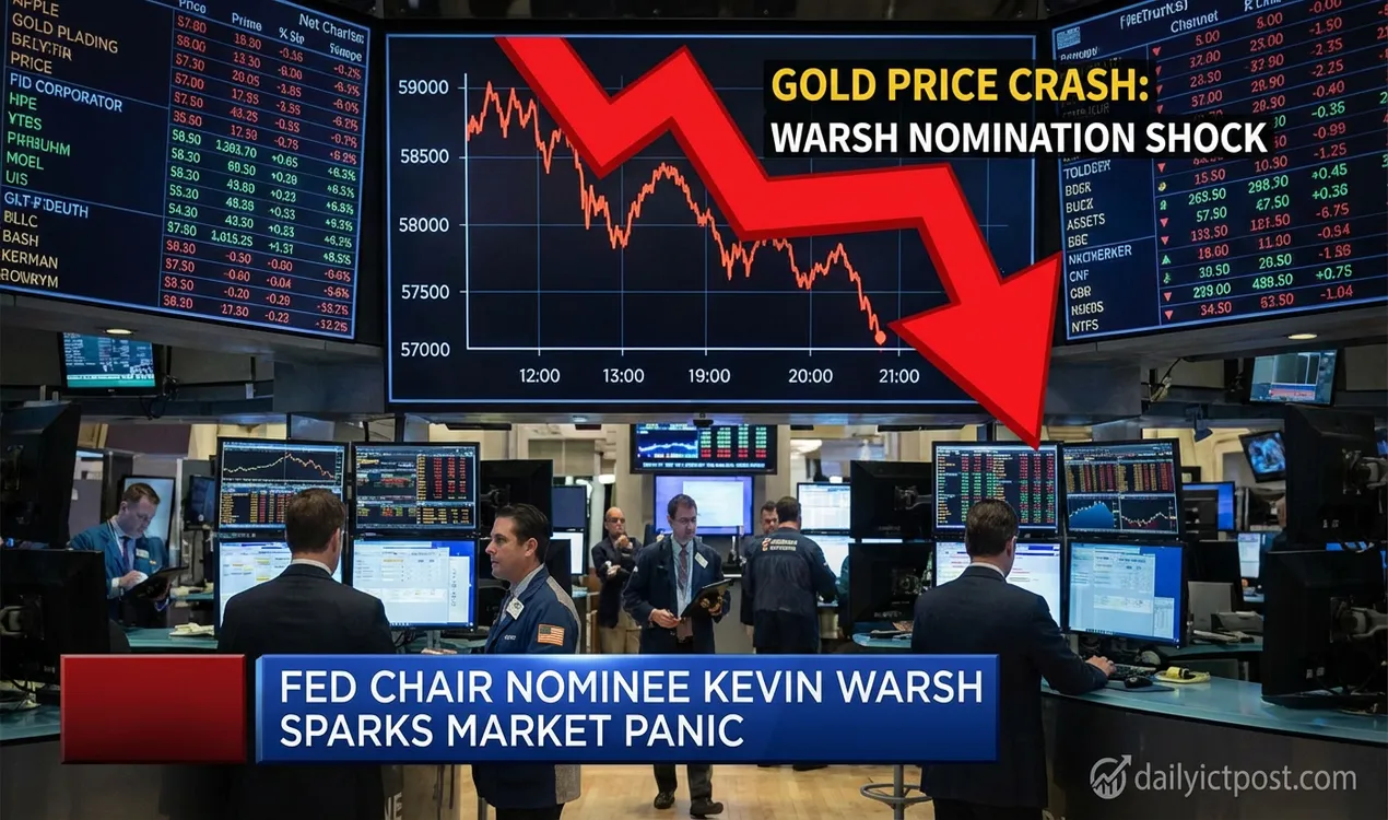 Fed Chair Nomination Gold Market Reaction Kevin Warsh Triggers Historic Crash